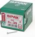 Spax Spaanplaatschroef cilinderkop verzinkt T-Star T20 4.5x35mm (per 200 stuks)