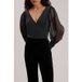 Anne Fontaine Burlesque Top Noir Taille : 46 | Manches longues Outlet | Femme | Le Noir