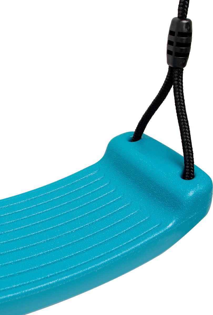 Boost 2 schommelzitje turquoise kunststof met zwart touw