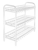 Metaltex schoenenrek, wit