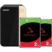 QNAP TS-264-8G + Seagate Ironwolf 2TB Duo Pack