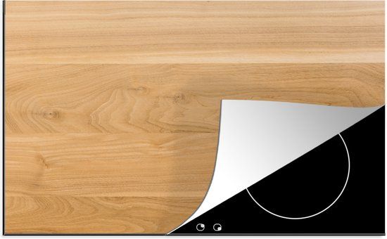 KitchenYeah® Inductie beschermer 77x51 cm - Hout structuur - Inductie kookplaat bescherming