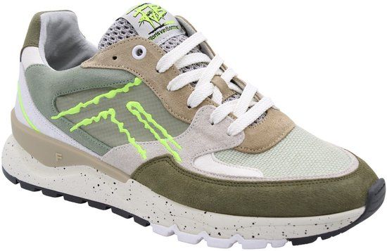 Floris van Bommel Sfm-10243 De Treener Sneakers - Suède - Heren - Groen - Maat 45⅓