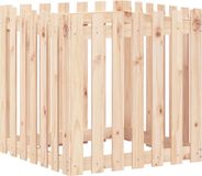 vidaXL Plantenbak met hekontwerp 70x70x70 cm massief grenenhout