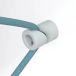 Creative Cable DCG01BIA passe-câble, pièce d'angle avec moyeu en V, idéal pour la gestion des câbles au mur ou au plafond, universel pour câbles électriques, câble textile, blanc