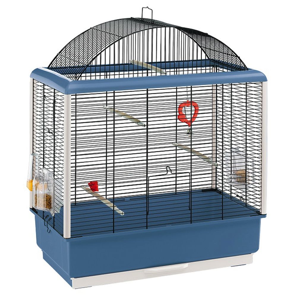 Ferplast Vogelkooi Palladio 04 Blauw / Zwart - L59.5xB33xH70.5cm