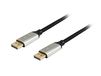 Equip 119265 DisplayPort 1.4 kabel, 5 m, 8K/60Hz, Aluminium, Zwart