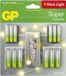 GP alkalische batterijen SUPER AA 12 + AAA 12 + guirlande lumineuse, modèle B0164MC