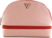 GUESS Cosmetische tas Dome Cosmetic Pouch Pink Multi Roze