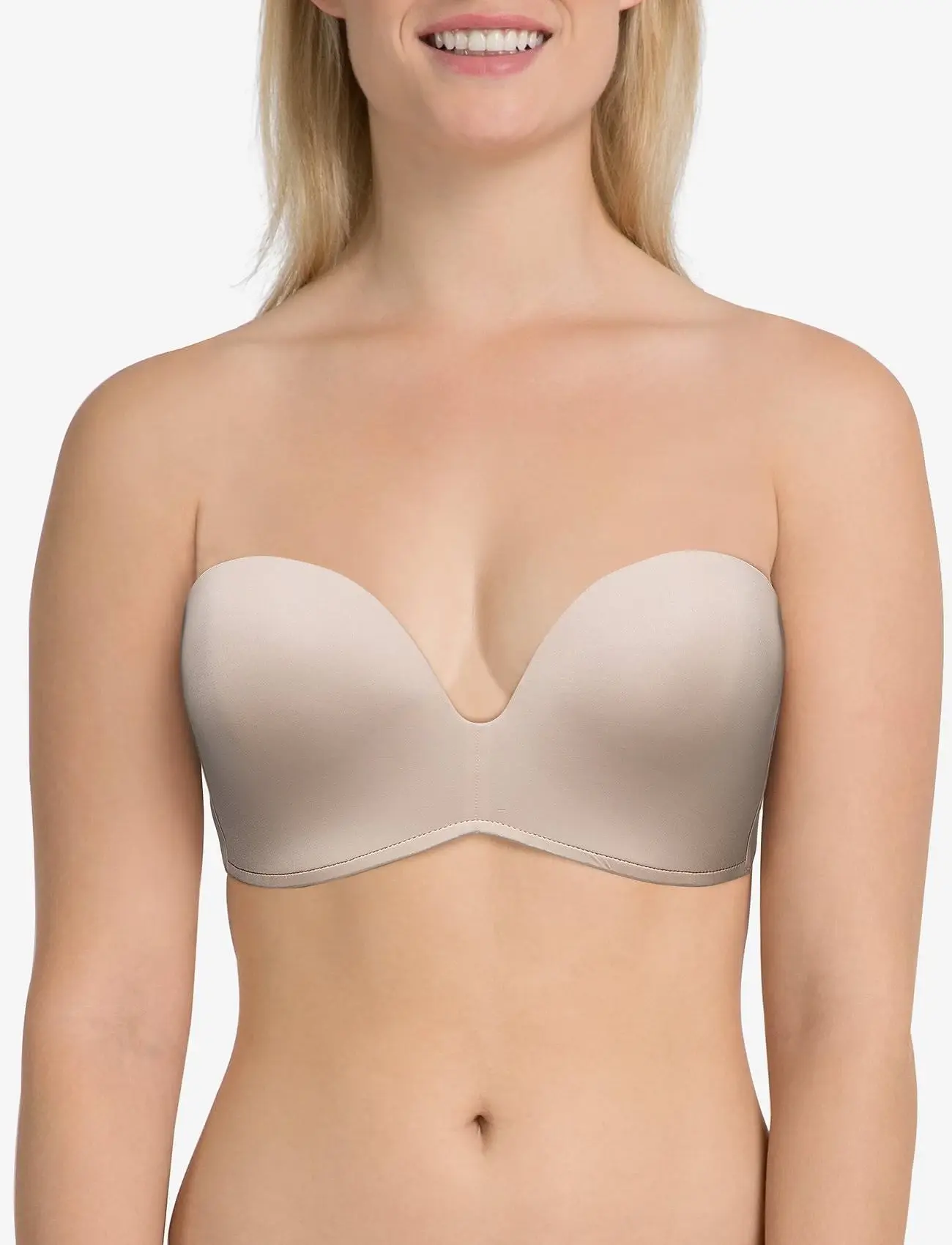 Wonderbra push-up Bandeau Beha Ultimate Strapless Beige