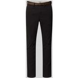 JACK&JONES JPSTMARCO ADAM BELTED CHINO - Jongens - Broeken - Zwart - Slim Fit - Katoen/Elastaan
