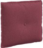 vidaXL Coussin de dossier Rouge vin 200 x 19 x 50 cm Tissu