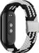 By Qubix Qubix Braided Nylon Bandje Zwart/Wit voor Xiaomi Smart Band 8/9/10