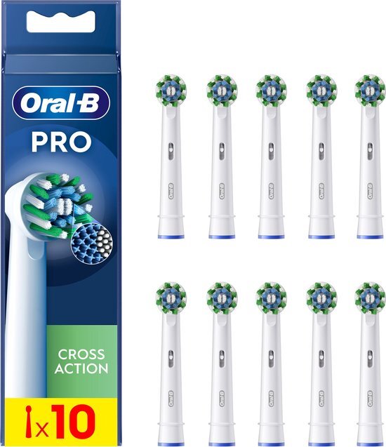 Oral-B Cross Action Pro - Opzetborstels - Met CleanMaximiser Technologie - 10 Stuks