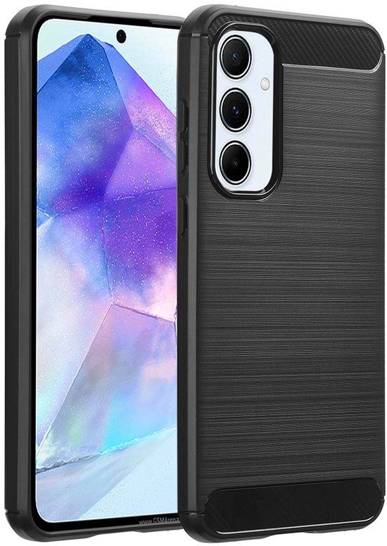 imoshion Brushed Backcover voor de Samsung Galaxy A55 - Zwart