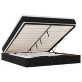VidaXL Ottoman Bed with Mattress 180x200cm Velvet Black