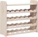 vidaXL Wijnrek met bovenblad 67,5x25x60 cm massief grenenhout