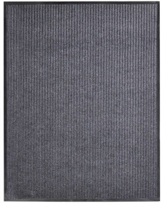 vidaXL Deurmat - 117x220 cm - PVC - Grijs