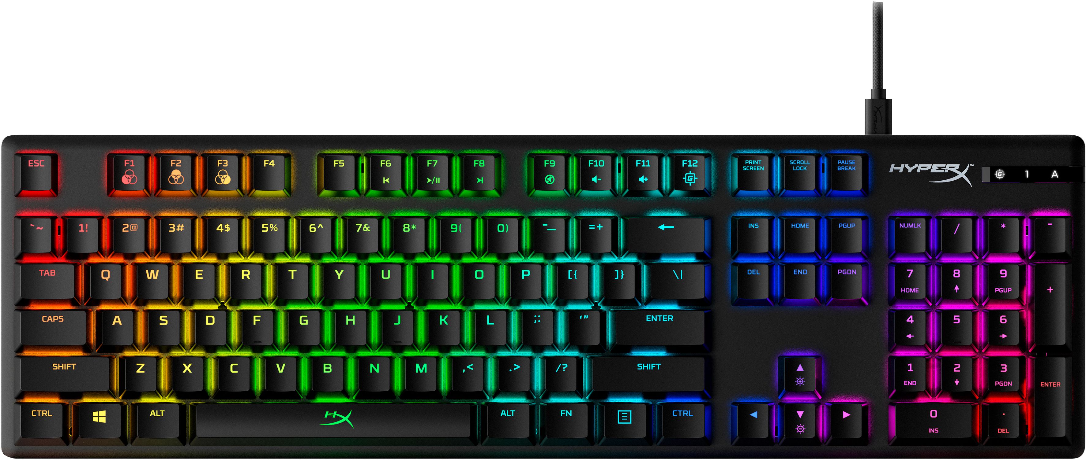 HyperX Alloy Origins - RGB Mechanical Gaming Keyboard - HyperX Aqua Switch - US Layout
