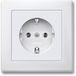 Merten MEG2301-1619 Wandcontactdoos System M Polar-wit 1 stuk(s)