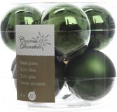 Ksd Cilgro Kerstbal glas groen 7cm set van 8 stuks kerstdecoratie