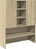 vidaXL Wasmachinekast - Sonoma eiken - 70,5 x 24 x 90 cm