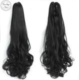 Jumada's - Zwarte Synthetische Paardenstaart Extensions 55 cm