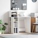 Maison Exclusive - Bureau, blanc, panneau de particules, 90 x 48 x 101,5 cm