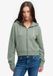 Superdry Athletic Essentials Crop Hoodie met rits Relaxed pasvorm - Dames - Hoodies - light jade green - Maat 8