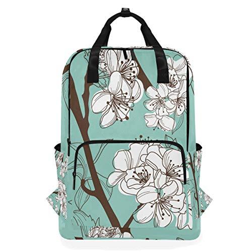 MONTOJ Reizen Rugzak Hand Tekenen Plum Blossom Patroon School Rugzak