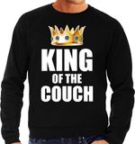 Bellatio Decorations Shoppartners Bv King of the Couch Sweater / Trui Zwart Heren XL