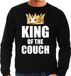 Bellatio Decorations Shoppartners Bv King of the Couch Sweater / Trui Zwart Heren XL
