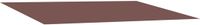 vidaXL Tissu de remplacement pour parasol marron Polyester 500 x 350 cm
