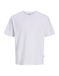 JACK & JONES JREBCREST SS TEE NOOS Jongens T-shirts Wit Katoen XS