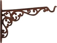Merkloos Esschert Design Bv Hangpot haak - metaal - sierlijk - 26 x 18 cm - muurhanger