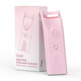 YJ-02 Elektrische wimpertang, verwarmde wimpertang met siliconen verwarmingskussen, tot NTC constante temperatuur en 15 seconden snelle verwarming, eenvoudig te bedienen voor alle wimpers voor thuis