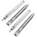 GTV H53 Ladegeleiders, Volledig Uittrekbaar, 650 mm, 100 kg, Gegalvaniseerd Staal, Set van 2