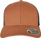 Flexfit - 110 Structured Canvas Trucker Snapback Pet - Bruin/Zwart