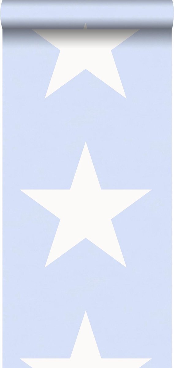 Esta Home behang sterren lichtblauw - 136453 - 53 cm x 10,05 m