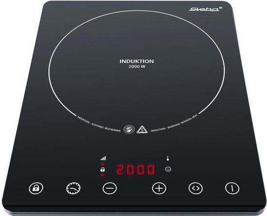 Steba IK65Slim - Inductiekookplaat - 1 pits - Zwart - Extra dun
