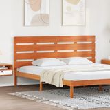 vidaXL Hoofdbord - Wasbruin - 200,5 x 3 x 80 cm - Massief grenenhout