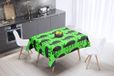 Bonamaison Tafelkleed, Anti-Mold, Sneldrogend, Waterdicht, 100% Polyester Tafellaken, Neon groene rook, 140 x 140 Cm