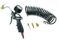 FIAC Bandenvulpistool met harde slang voor compressorbanden incl. 3 adaptermondstukken en slang, max. 8 bar