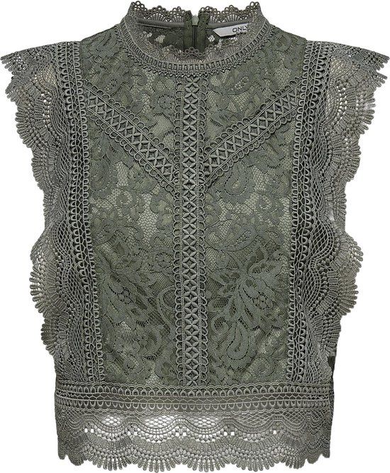 ONLY ONLKARO S/L LACE TOP NOOS WVN Dames Top - Kalamata - Maat M