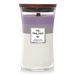 Woodwick Grote zandloper trilogie geurkaars met knetterende wick | Amethist Sky | 609 ml