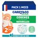 CARRYBOO Luiers maat 2 (3-6 kg) – gevoelige huid – natuurlijk en ultra absorberend – 12 uur lekvrij – zonder ongewenste ingrediënten – gemaakt in Frankrijk – 150 wegwerpluiers – verpakking 1 maand