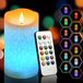 Kivora B.V. bougie sans flamme 6" LED multicolore avec télécommande et minuterie