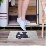 Brunner Hello Caravan Mat - Compact Buitenmatje voor Caravan - 50 x 25 cm - Lichtgewicht & Slijtvast