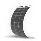 Renogy Flexibel zonnepaneel 100W 12V Monokristallijn Half-flexibel Buigbaar Off-grid Oplader voor Boten, Camper, Bestelwagen, Auto, Ongelijke Oppervlakken