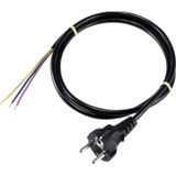 Conrad Sygonix SY-5043490 Stroom Aansluitkabel Zwart 1.50 m